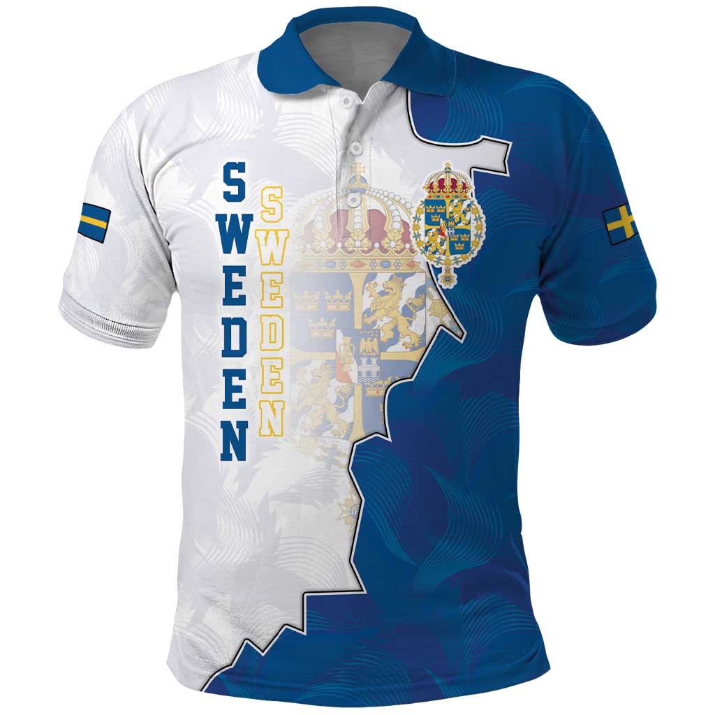 Personalized Kingdom of Sweden Coat of arms Polo Shirt LT17