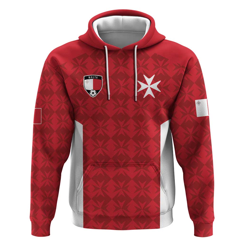 Custom Malta Football Jersey Go Champions Hoodie Red Style LT17