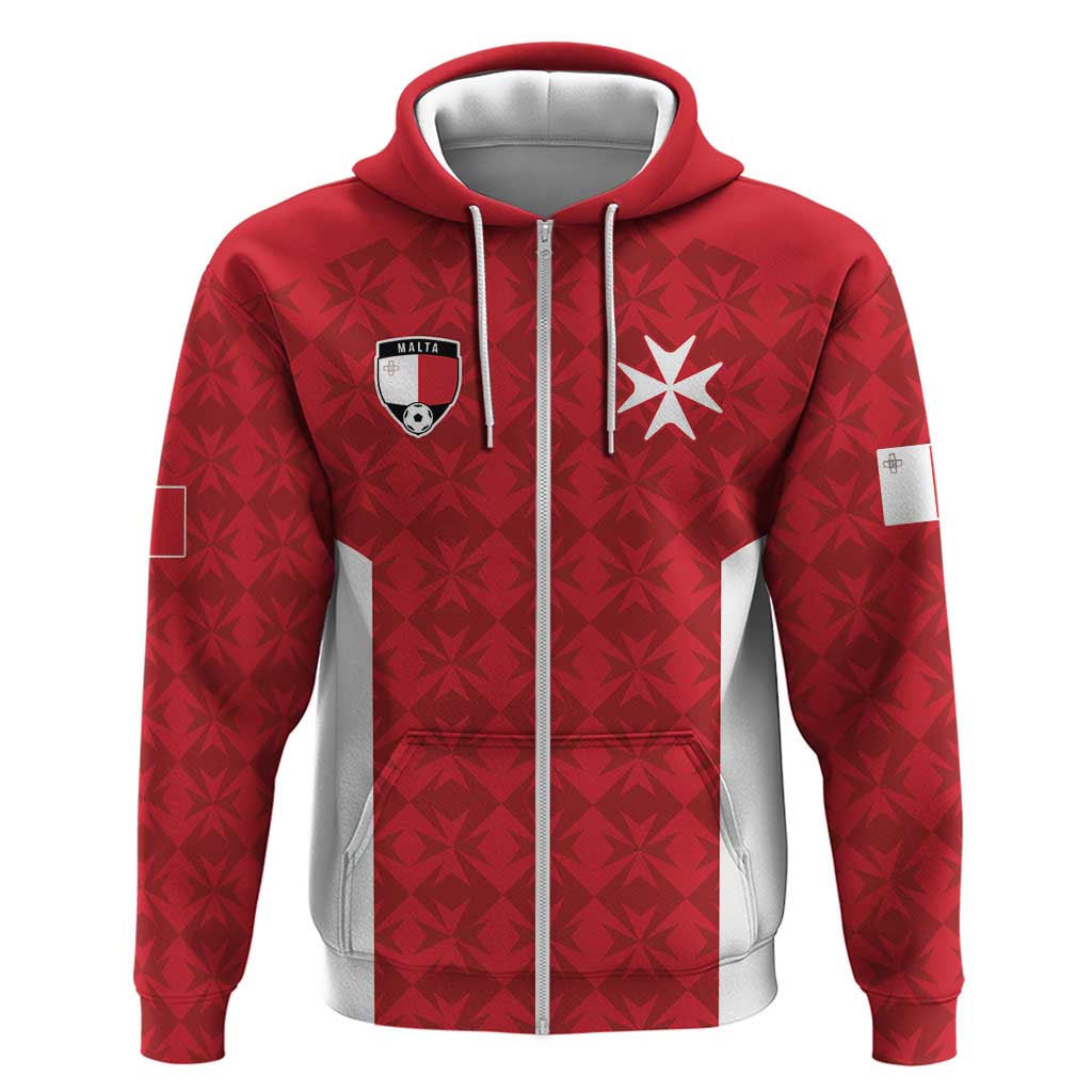 Custom Malta Football Jersey Go Champions Hoodie Red Style LT17