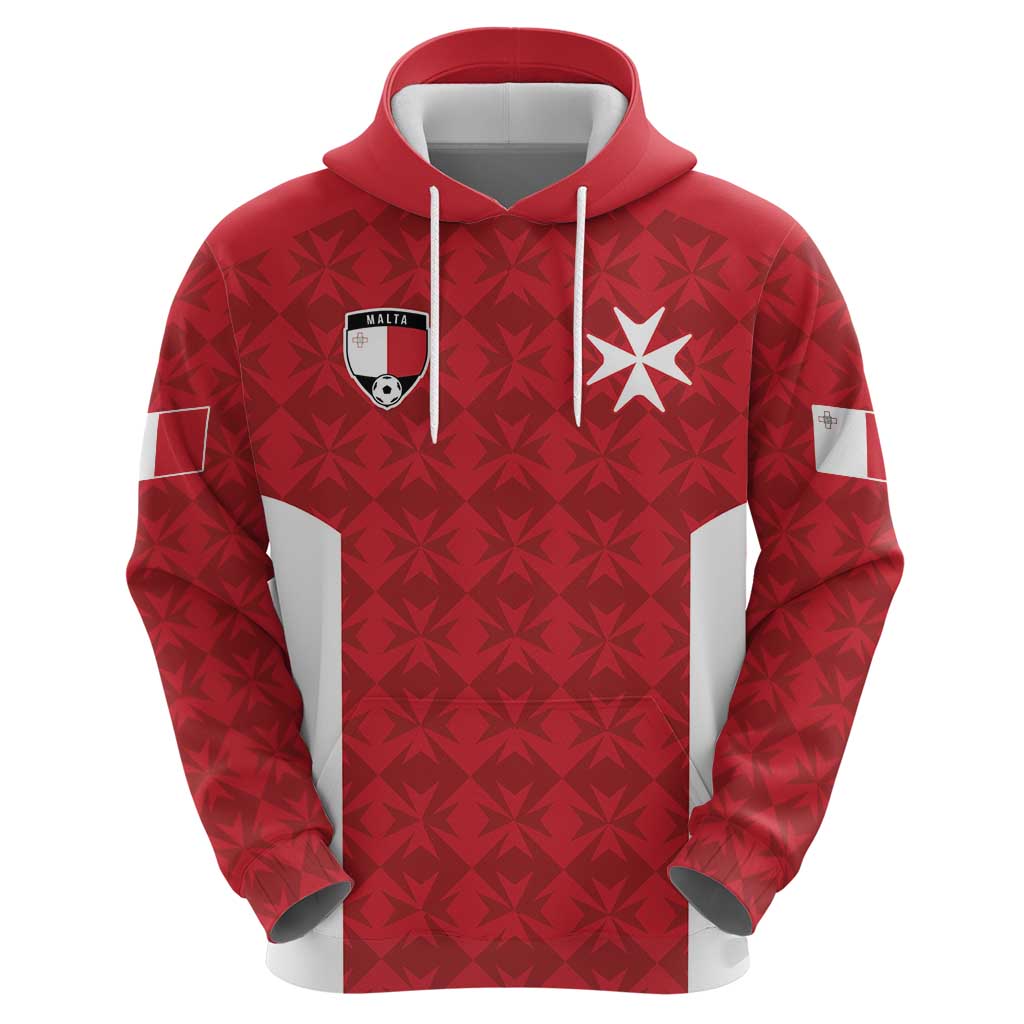 Custom Malta Football Jersey Go Champions Hoodie Red Style LT17