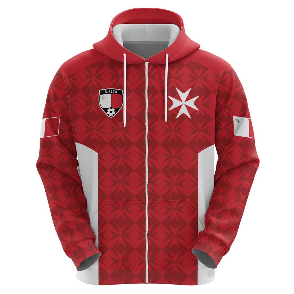 Custom Malta Football Jersey Go Champions Hoodie Red Style LT17