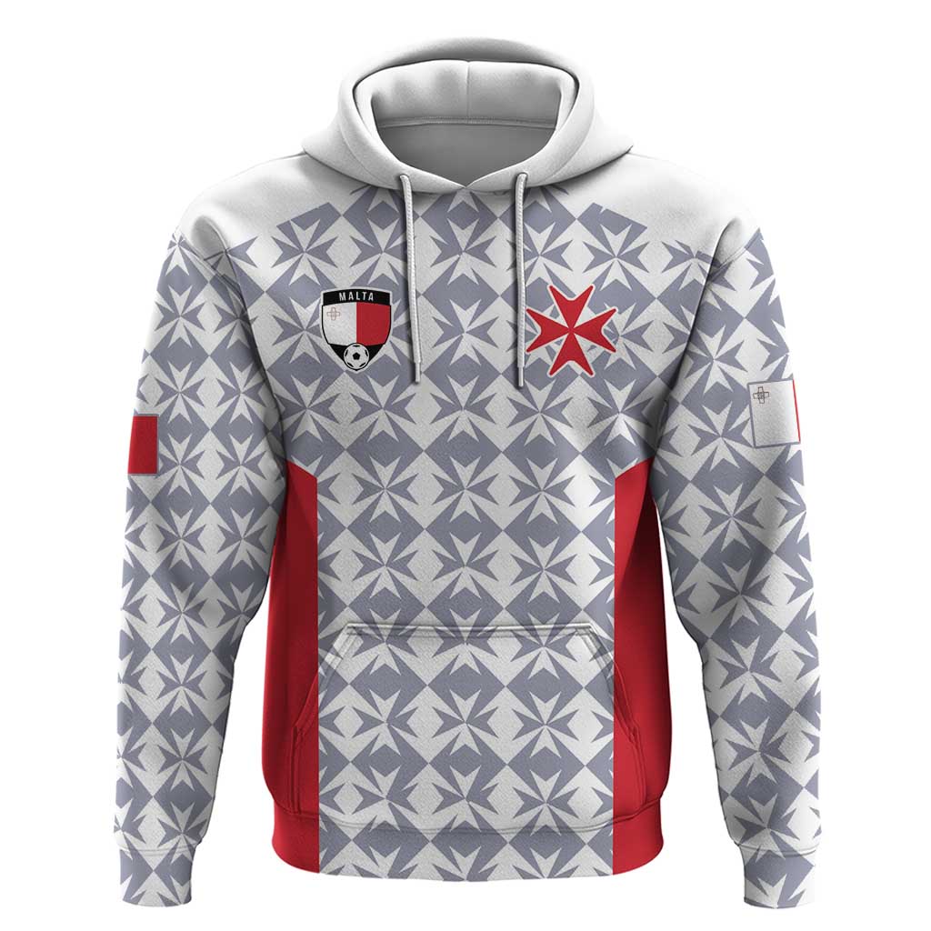 Custom Malta Football Jersey Go Champions Hoodie White Style LT17