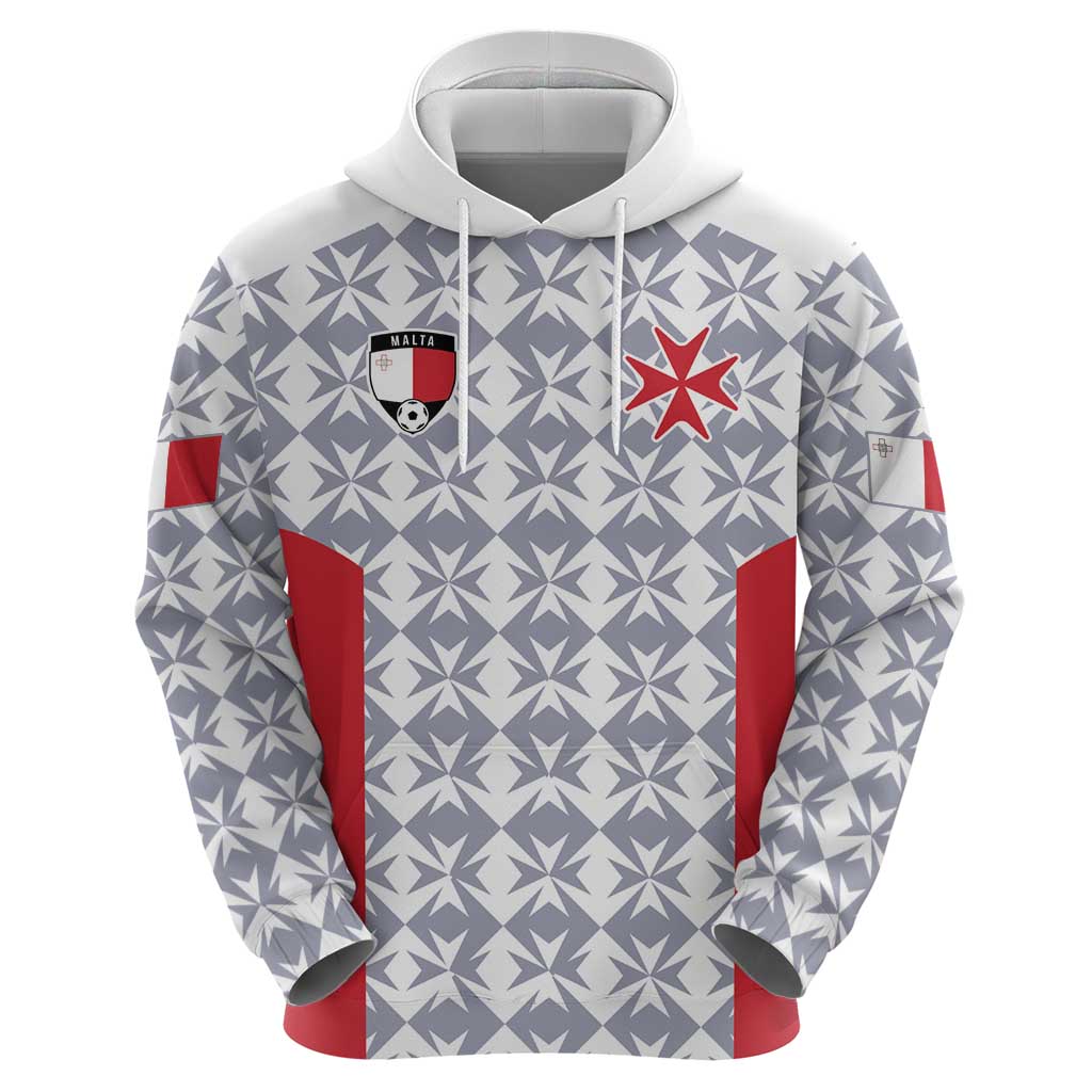 Custom Malta Football Jersey Go Champions Hoodie White Style LT17