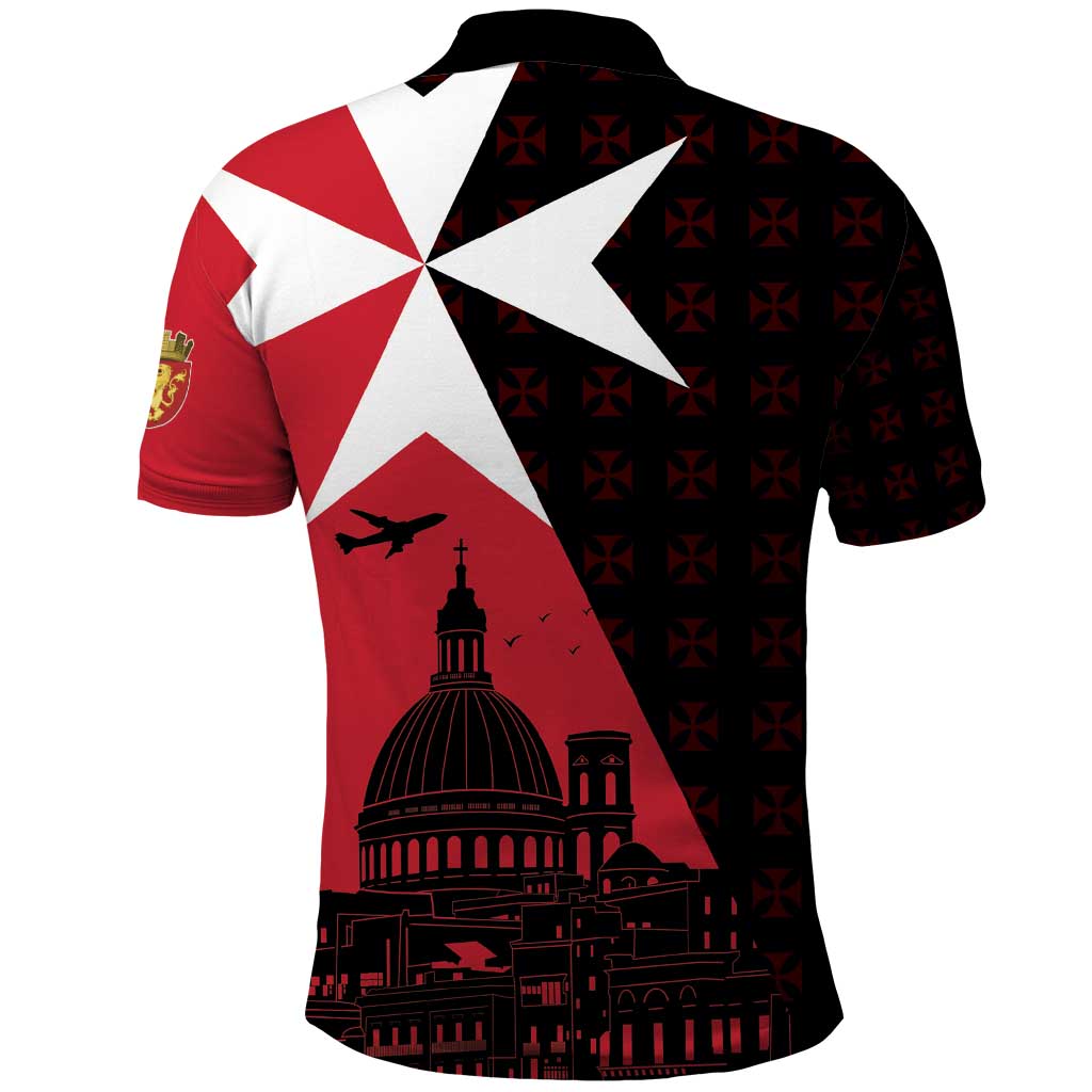 Malta Cross With Valletta Capital Polo Shirt Scenery in Velletta Capital LT17