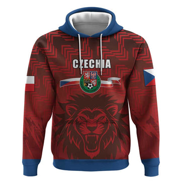 Czech Republic Football Custom Hoodie Sporty Style LT17