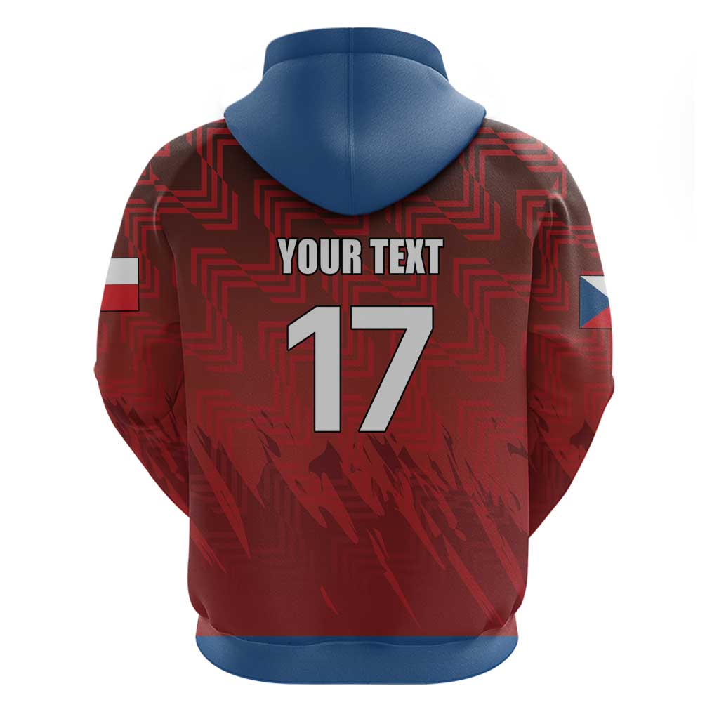 Czech Republic Football Custom Hoodie Sporty Style LT17