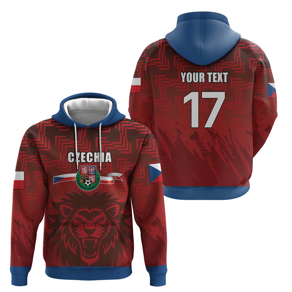 Czech Republic Football Custom Hoodie Sporty Style LT17