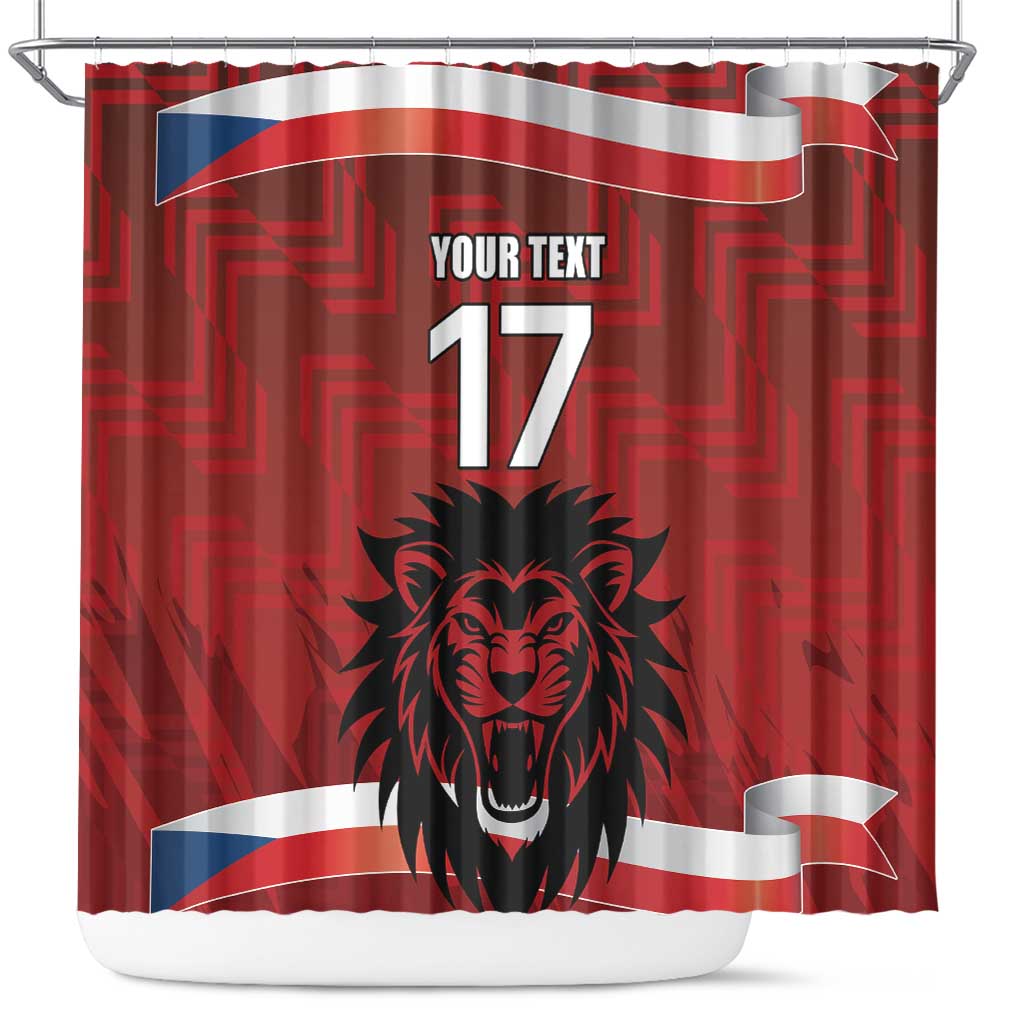 Czech Republic Football Custom Shower Curtain Sporty Style LT17