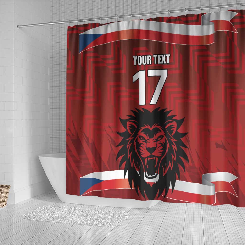 Czech Republic Football Custom Shower Curtain Sporty Style LT17