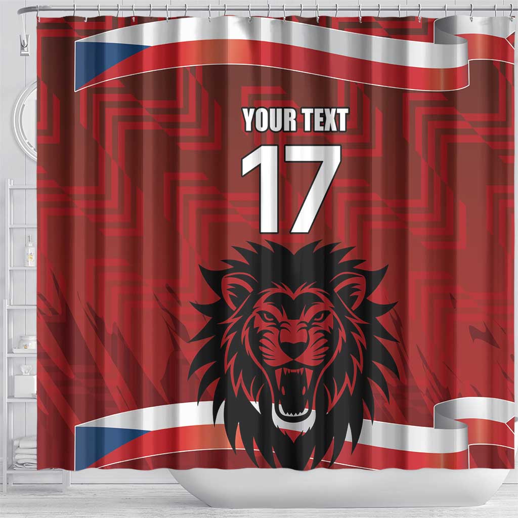 Czech Republic Football Custom Shower Curtain Sporty Style LT17