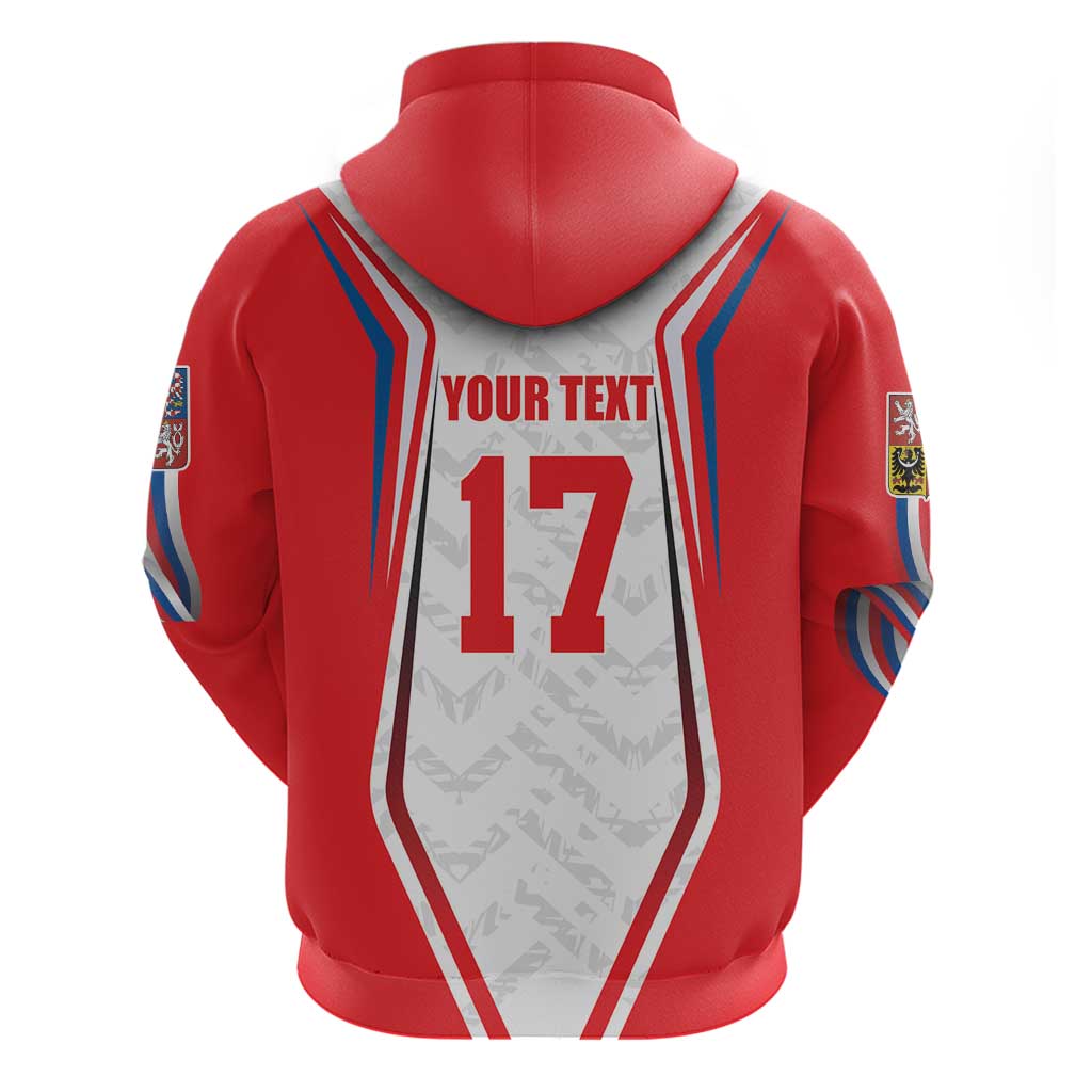 Czech Republic Ice Hockey Custom Hoodie Flag Style LT17
