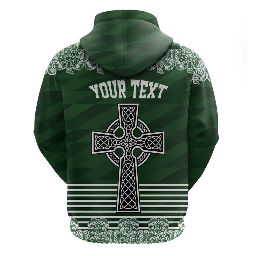 Personalized Celtic Cross Shamrock Ireland Hoodie Celtic Knot with Shamrock LT17
