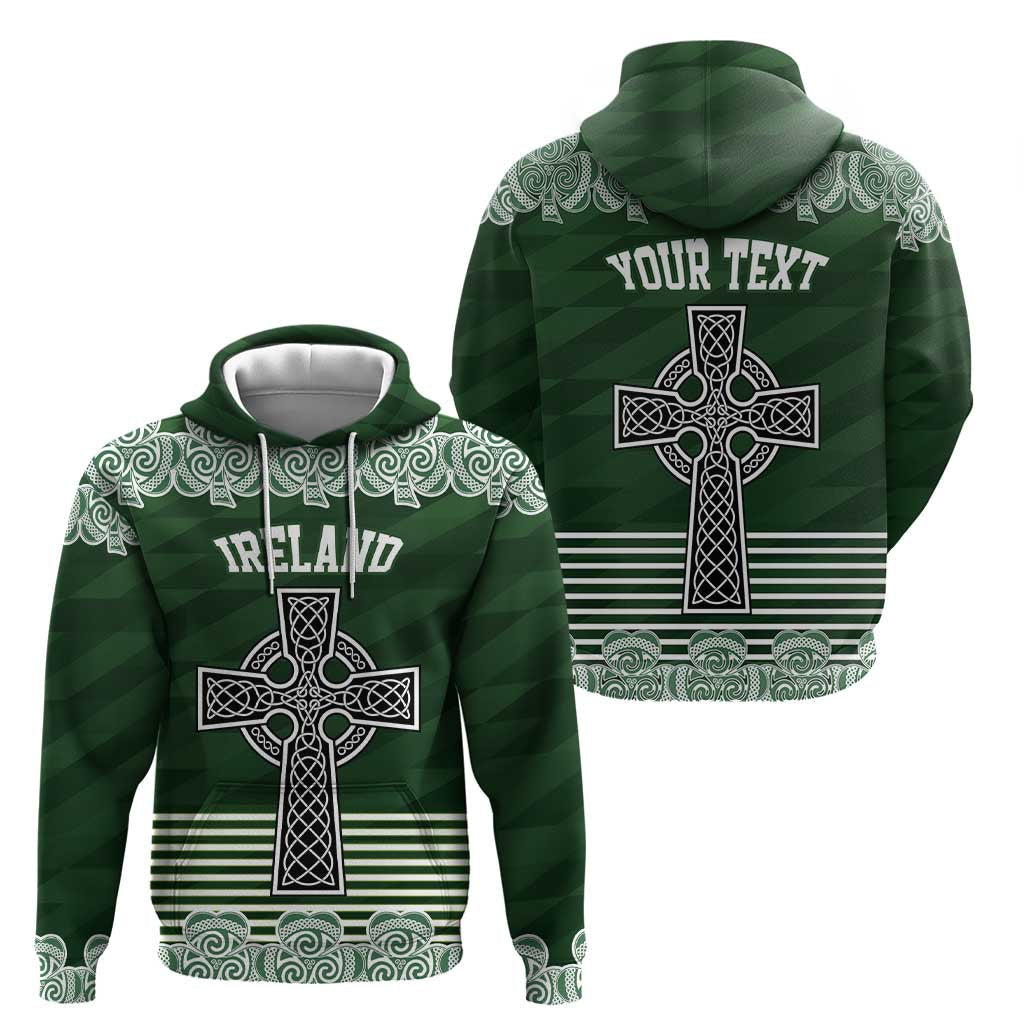 Personalized Celtic Cross Shamrock Ireland Hoodie Celtic Knot with Shamrock LT17