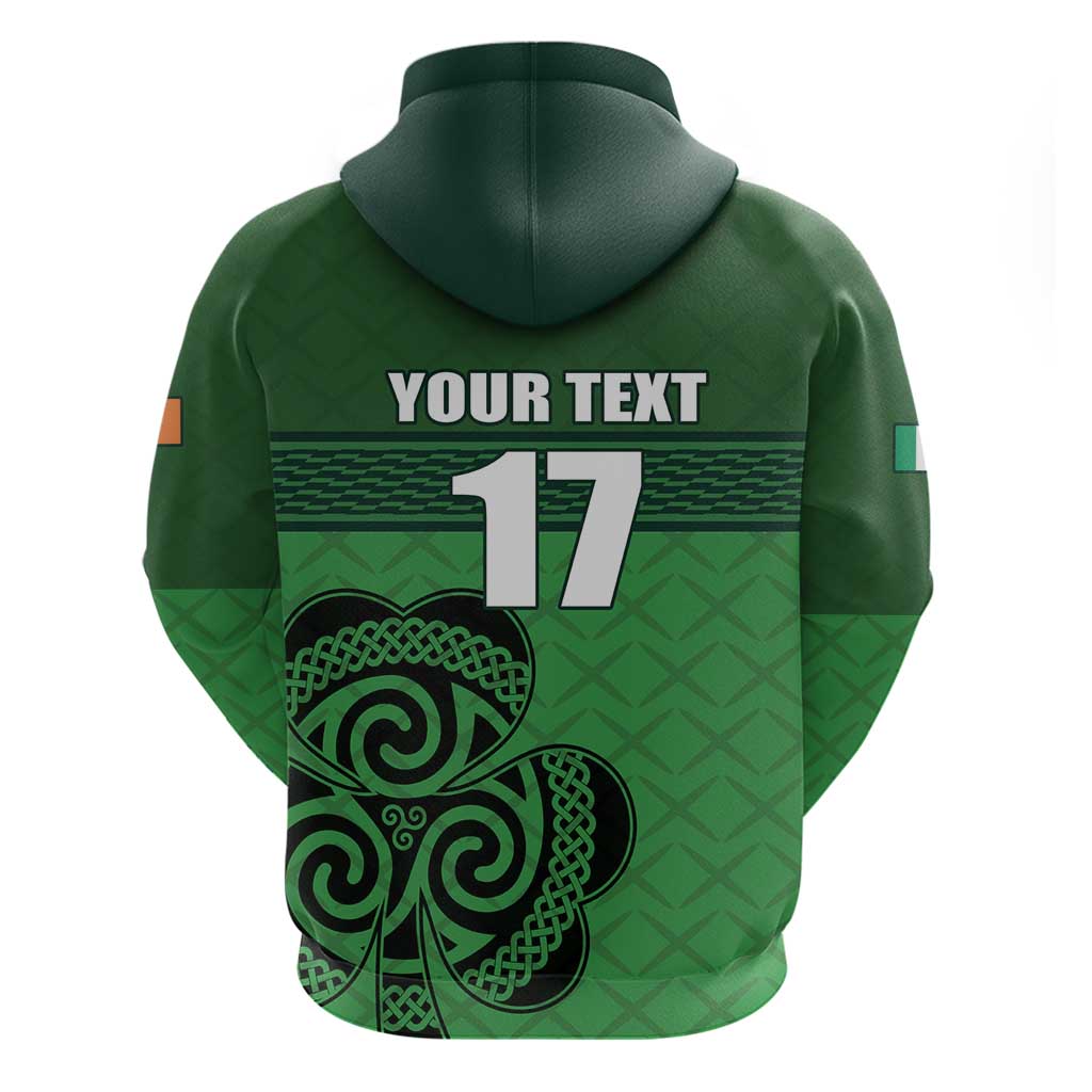 Custom Ireland Football Hoodie Celtic Knot with Shamrock LT17