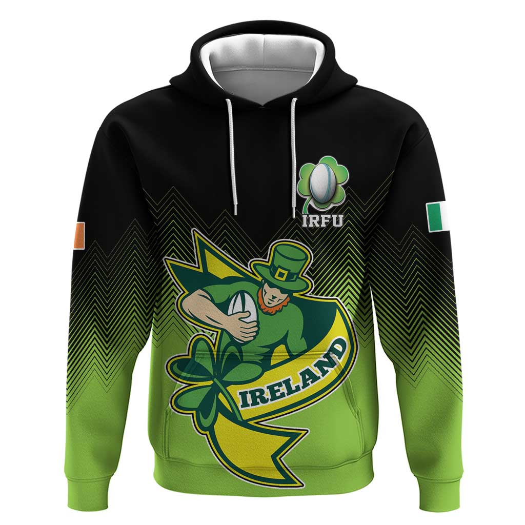 Custom Ireland Rugby Go Champions Hoodie Irish Shamrock LT17