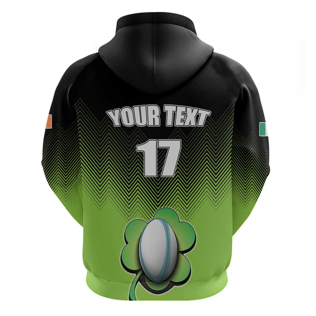 Custom Ireland Rugby Go Champions Hoodie Irish Shamrock LT17