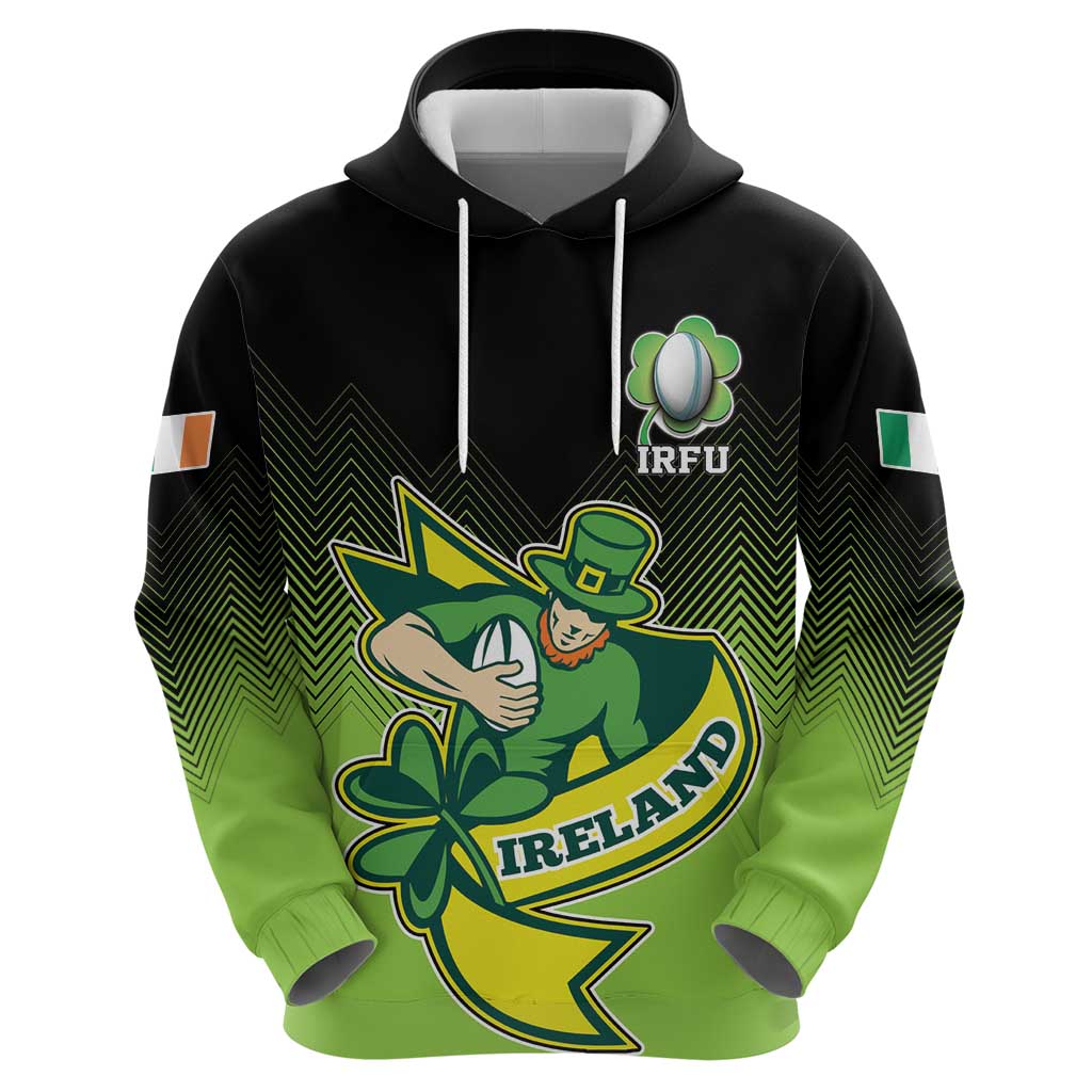 Custom Ireland Rugby Go Champions Hoodie Irish Shamrock LT17