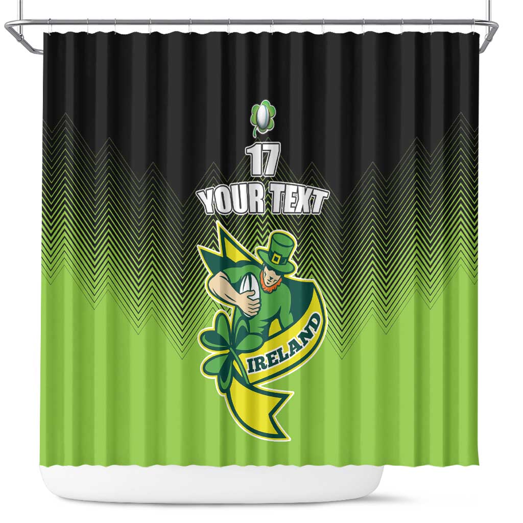 Custom Ireland Rugby Go Champions Shower Curtain Irish Shamrock LT17