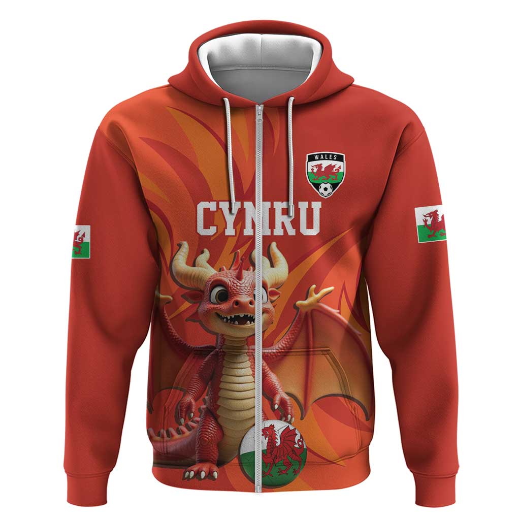 Custom Wales Football Go Champions Hoodie Cymru am byth Red Style LT17