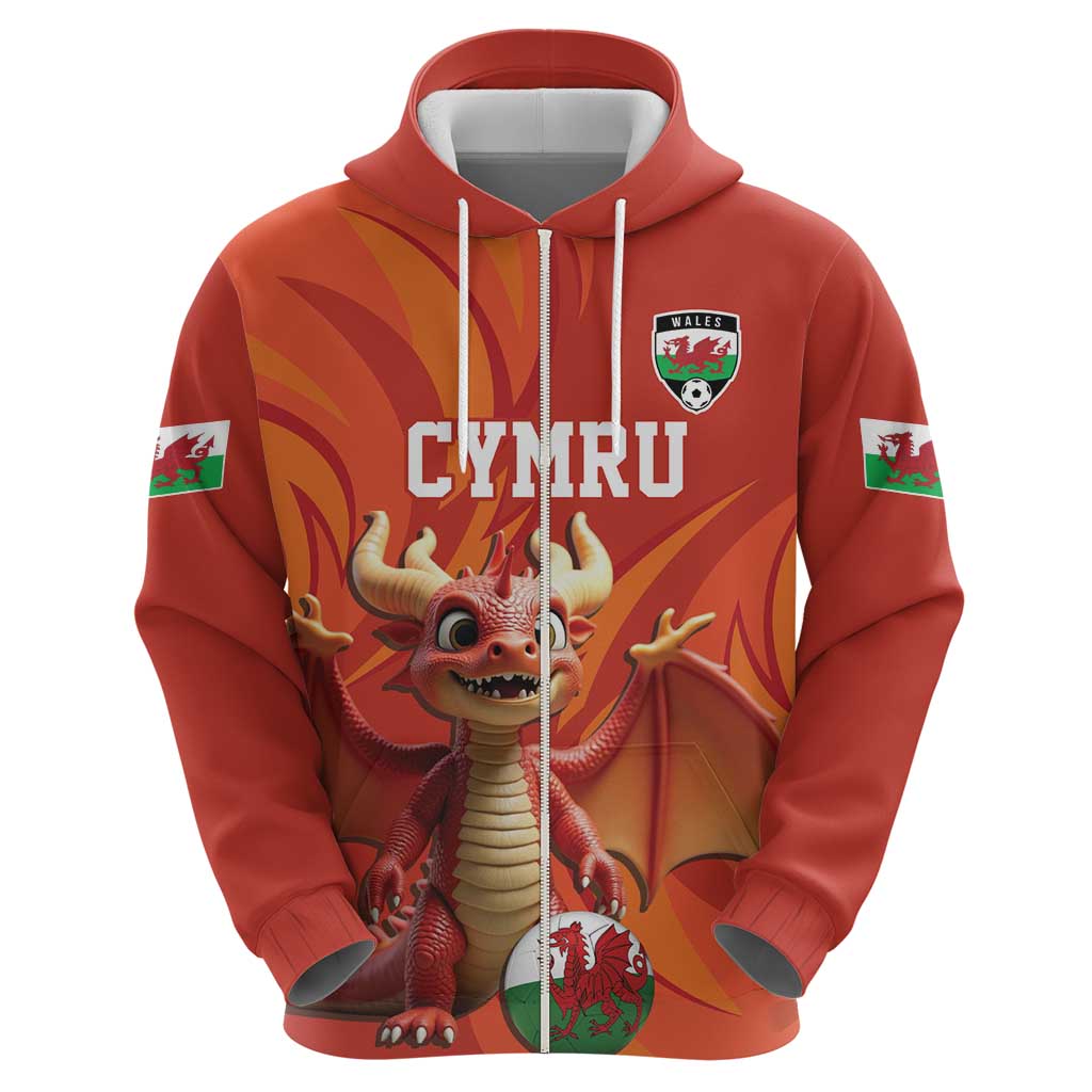 Custom Wales Football Go Champions Hoodie Cymru am byth Red Style LT17