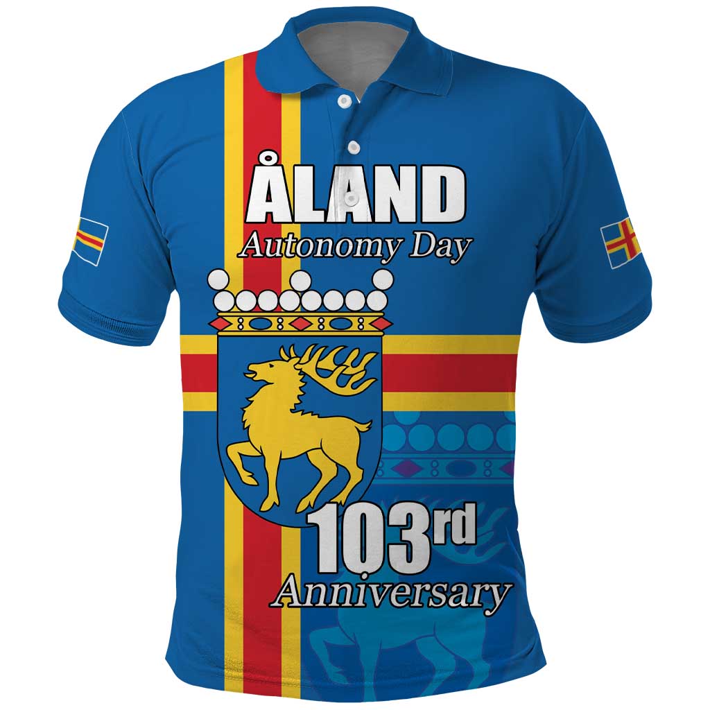 Aland's Autonomy Day Polo Shirt 103rd Anniversary LT17