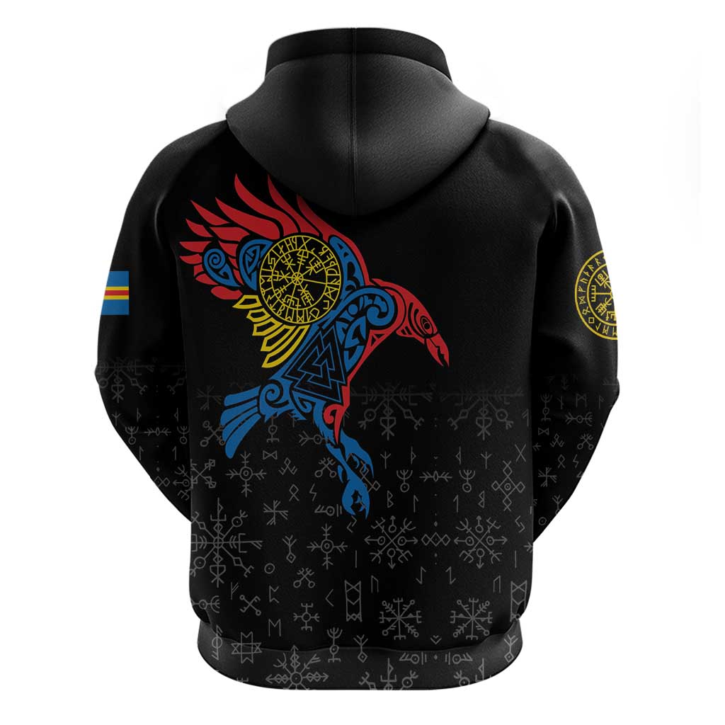 Aland Vikings Culture Hoodie Norse Mythology Raven Tattoo LT17
