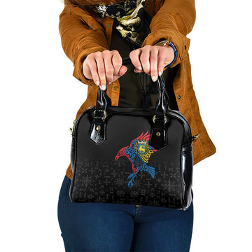 Aland Vikings Culture Shoulder Handbag Norse Mythology Raven Tattoo LT17