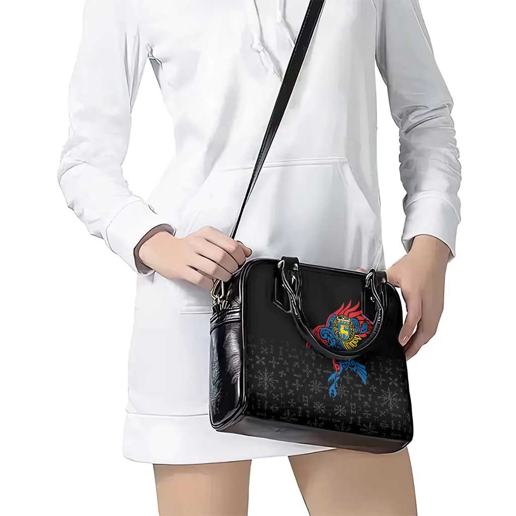 Aland Vikings Culture Shoulder Handbag Norse Mythology Raven Tattoo LT17
