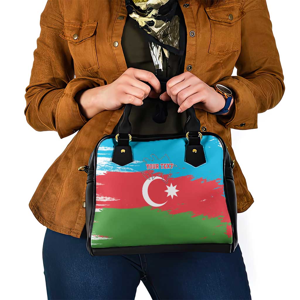 Personalized Azerbaijan Flag Style Shoulder Handbag Azerbaijani Flag Day LT17