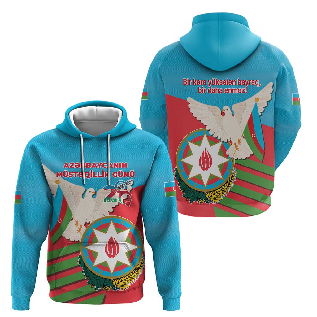 Azerbaijan Independence Day Hoodie Mustəqillik Gunu LT17