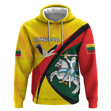 Lithuania Coat of Arms Hoodie Vytis and Gandras LT17