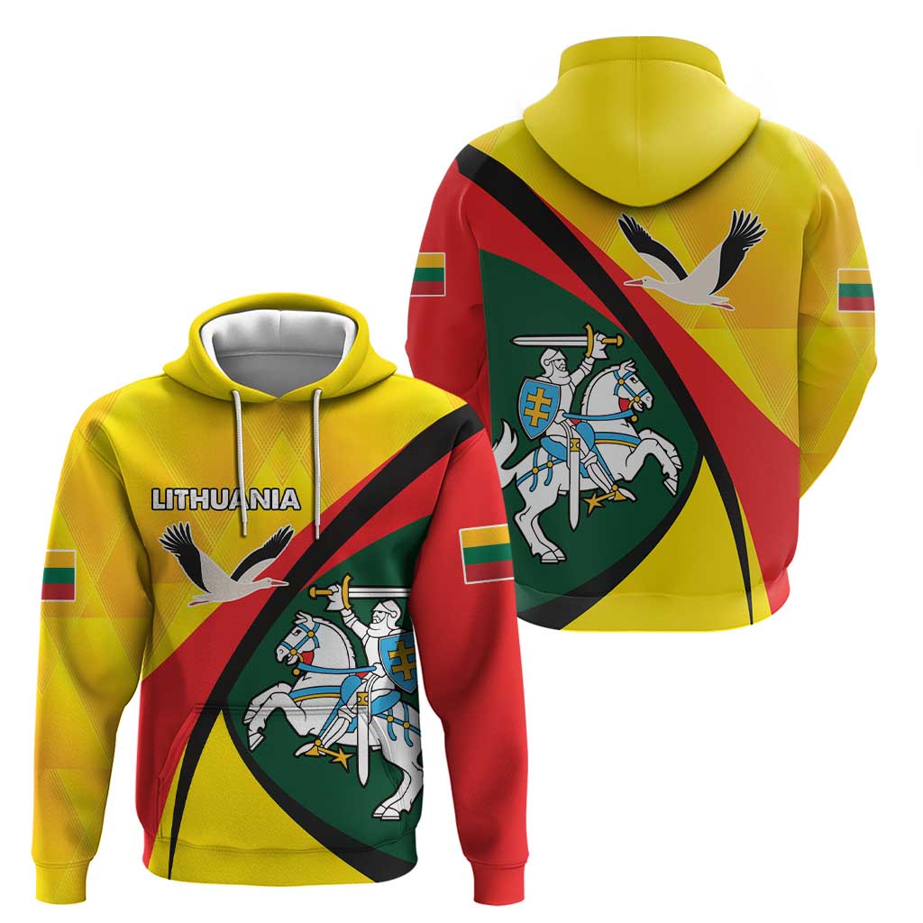 Lithuania Coat of Arms Hoodie Vytis and Gandras LT17