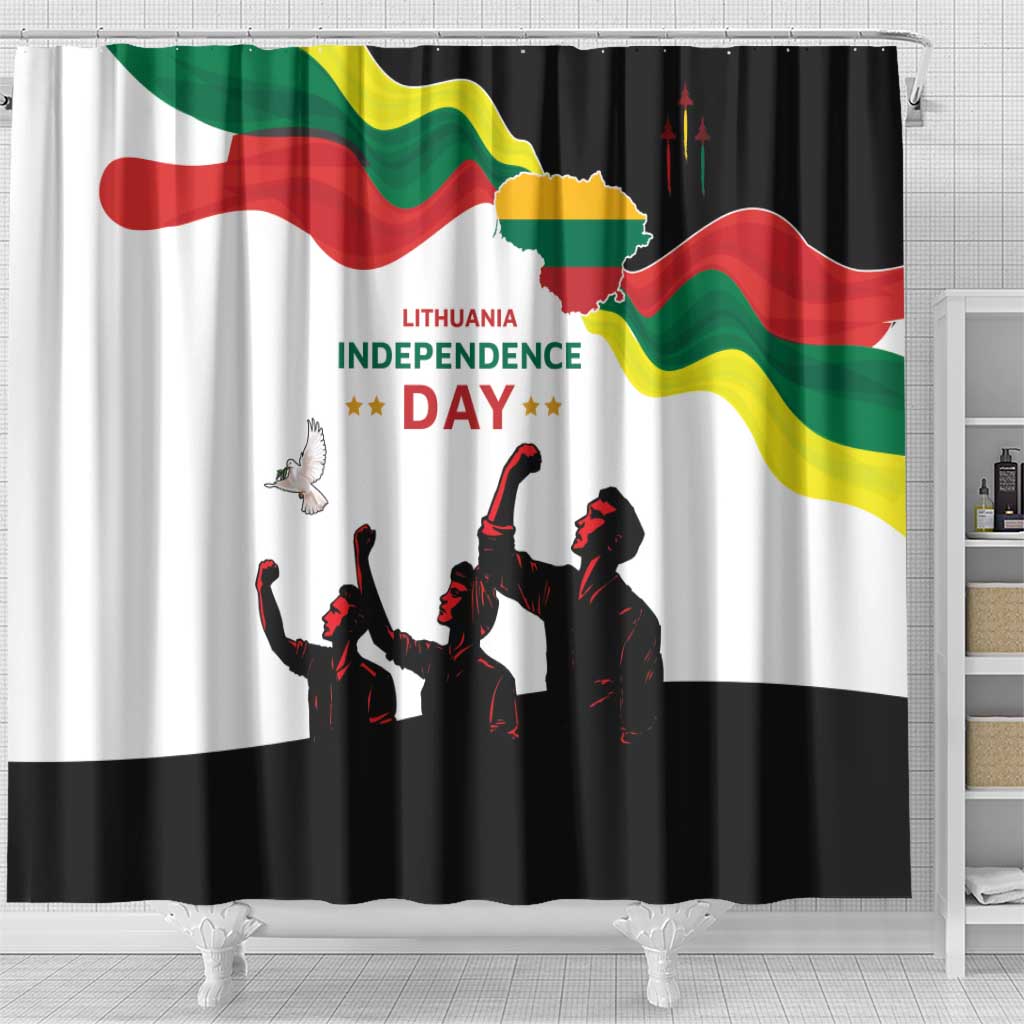 Lithuania Independence Day Shower Curtain 16th February LT17
