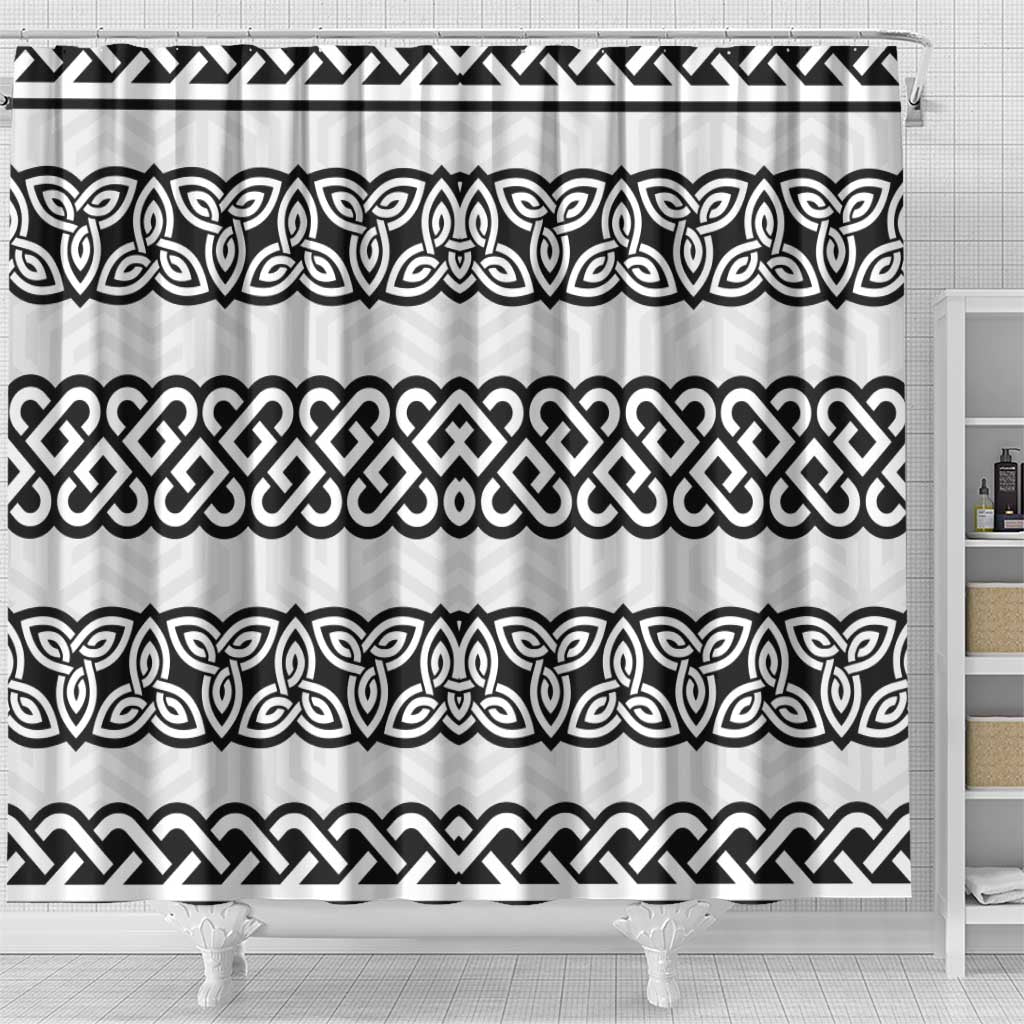 Ireland Celtic Pattern Shower Curtain Celtic Knot LT17