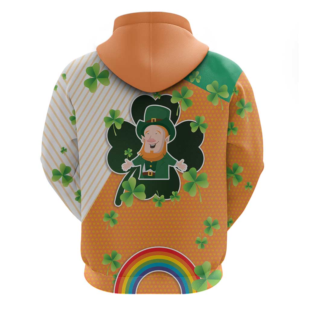 Ireland Irish Leprechaun with Shamrock Hoodie Ireland 17th March Saint Patrick's Day LT17