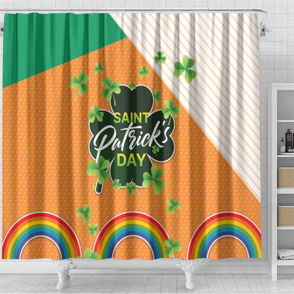 Ireland Irish Leprechaun with Shamrock Shower Curtain Ireland 17th March Saint Patrick's Day LT17