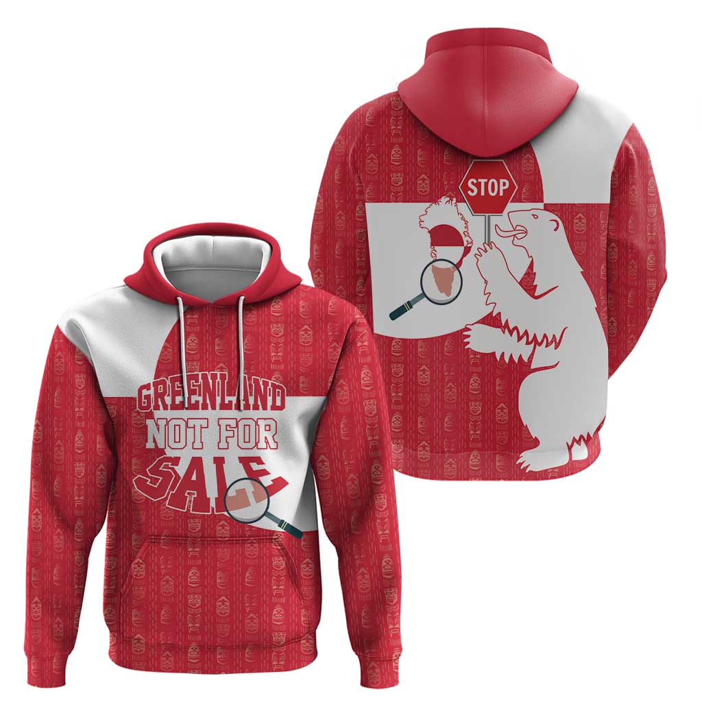 Greenland Not For Sale Hoodie Polar Bear LT17