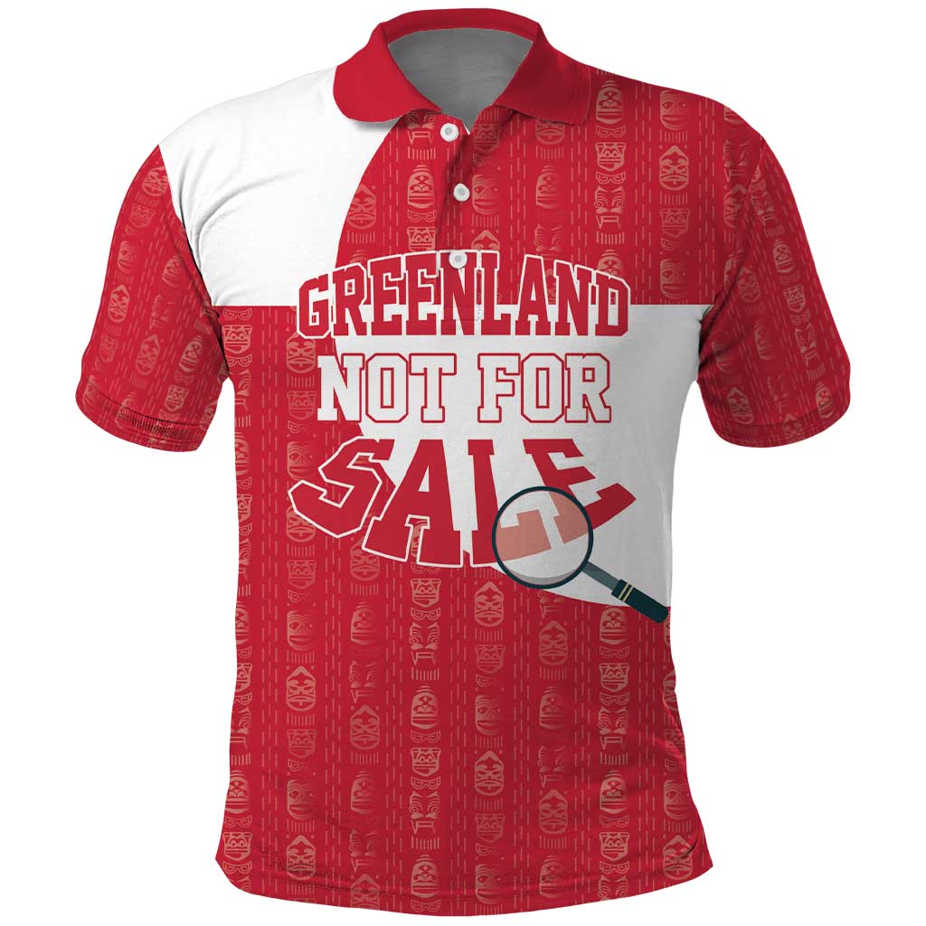 Greenland Not For Sale Polo Shirt Polar Bear LT17