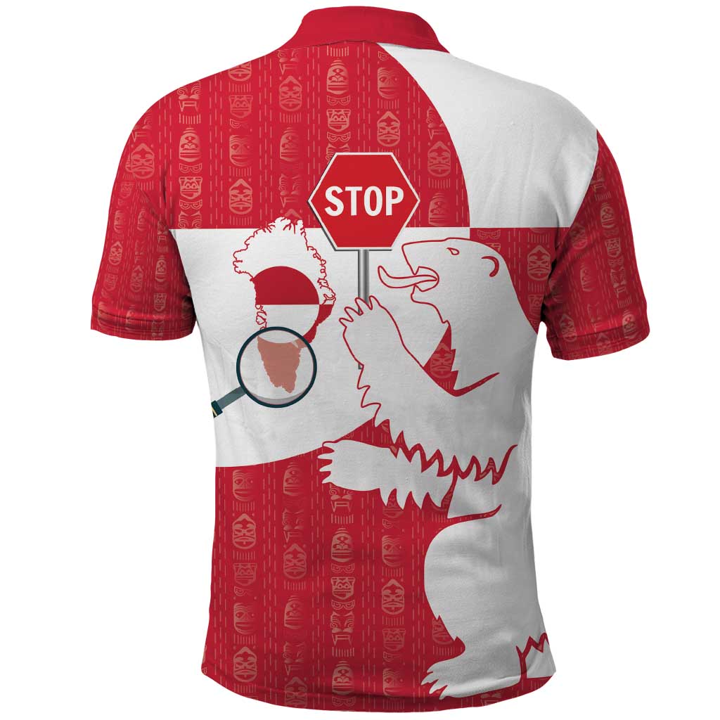Greenland Not For Sale Polo Shirt Polar Bear LT17