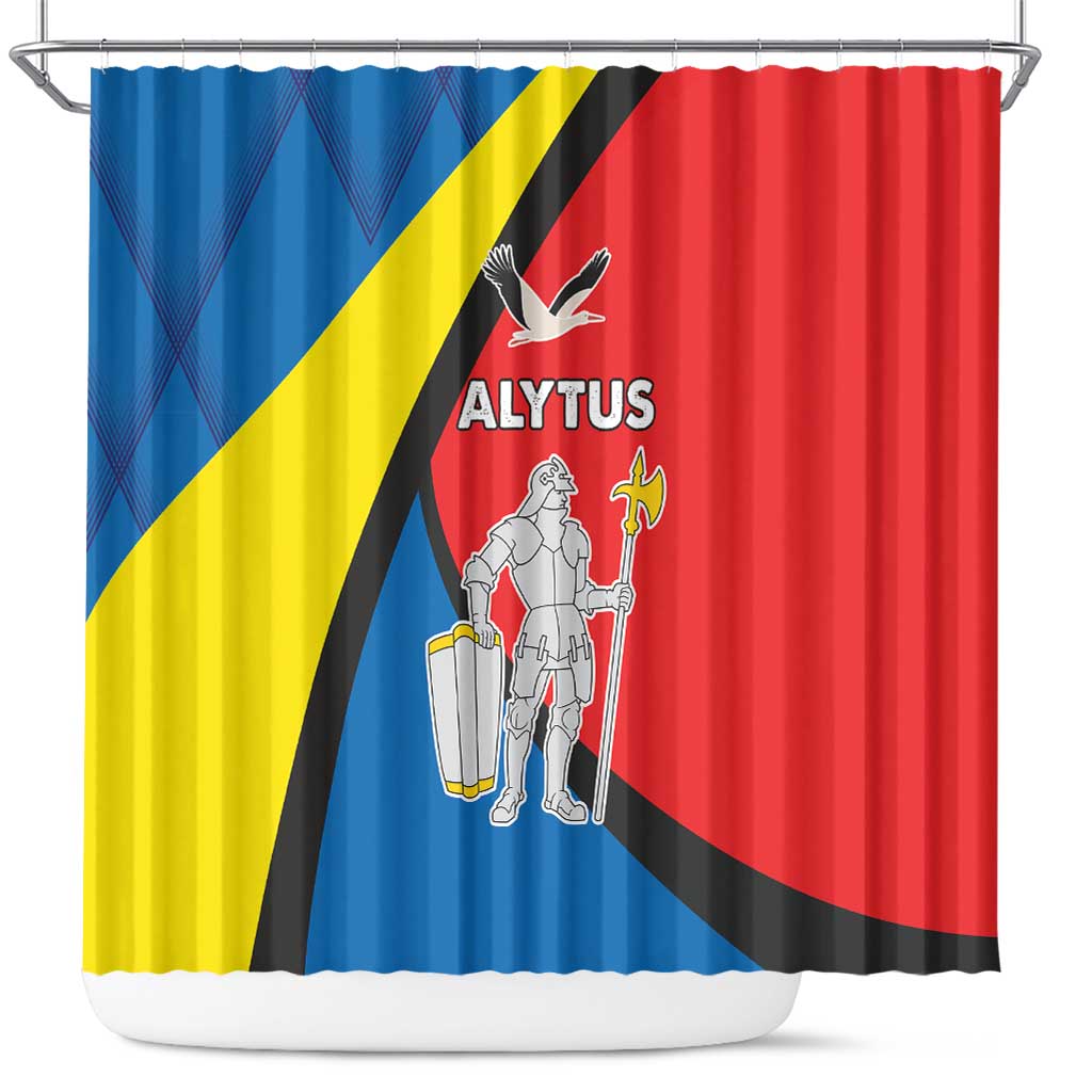Lithuania Alytus County Shower Curtain Alytaus Apskritis Coat of Arms LT17