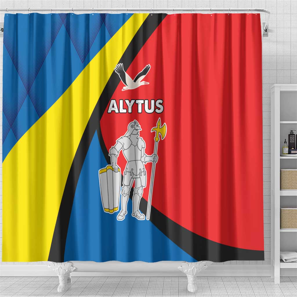 Lithuania Alytus County Shower Curtain Alytaus Apskritis Coat of Arms LT17