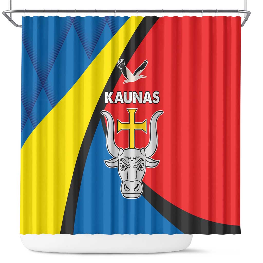 Lithuania Kaunas County Shower Curtain Kauno Apskritis Coat of Arms LT17
