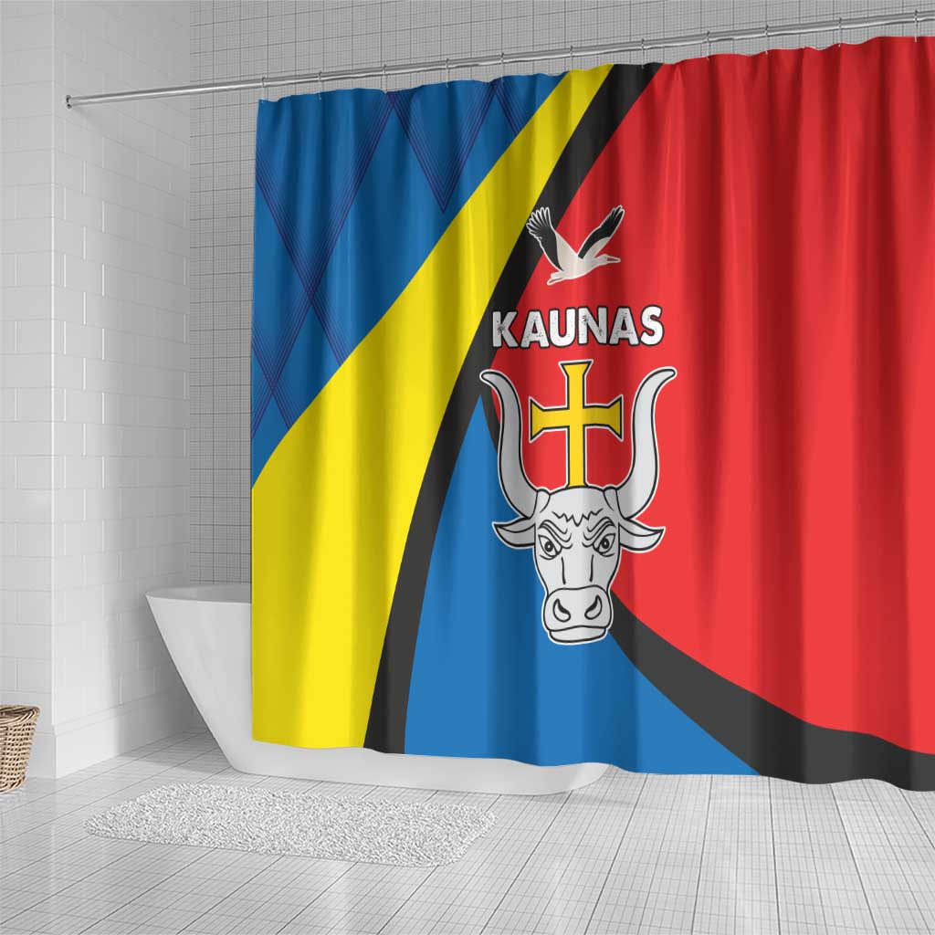 Lithuania Kaunas County Shower Curtain Kauno Apskritis Coat of Arms LT17