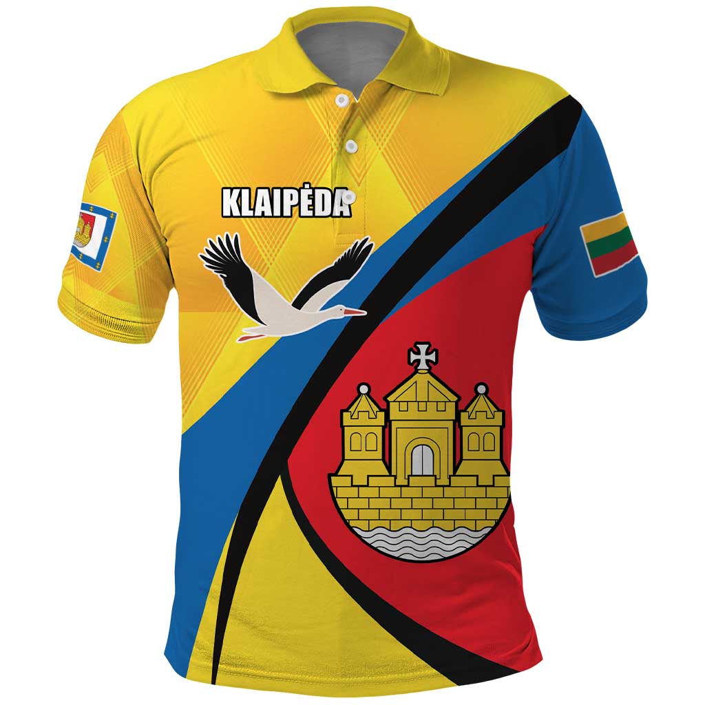 Lithuania Klaipeda Country Polo Shirt Klaipedos Apskritis Coat of Arms LT17