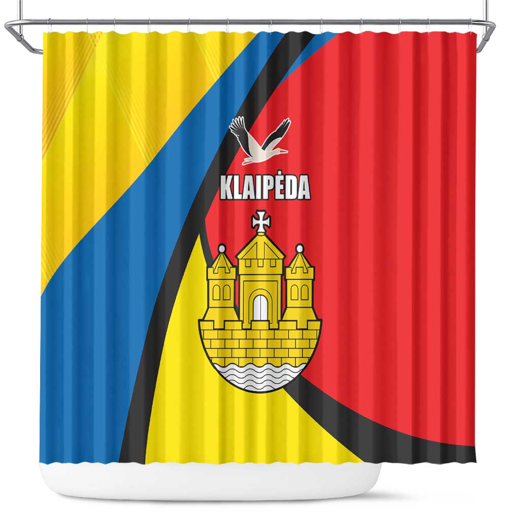 Lithuania Klaipeda Country Shower Curtain Klaipedos Apskritis Coat of Arms LT17