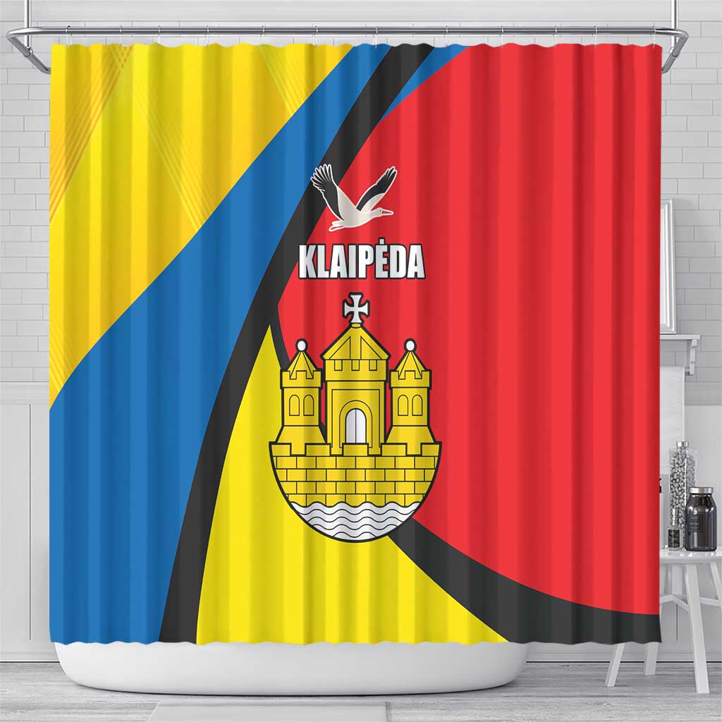 Lithuania Klaipeda Country Shower Curtain Klaipedos Apskritis Coat of Arms LT17