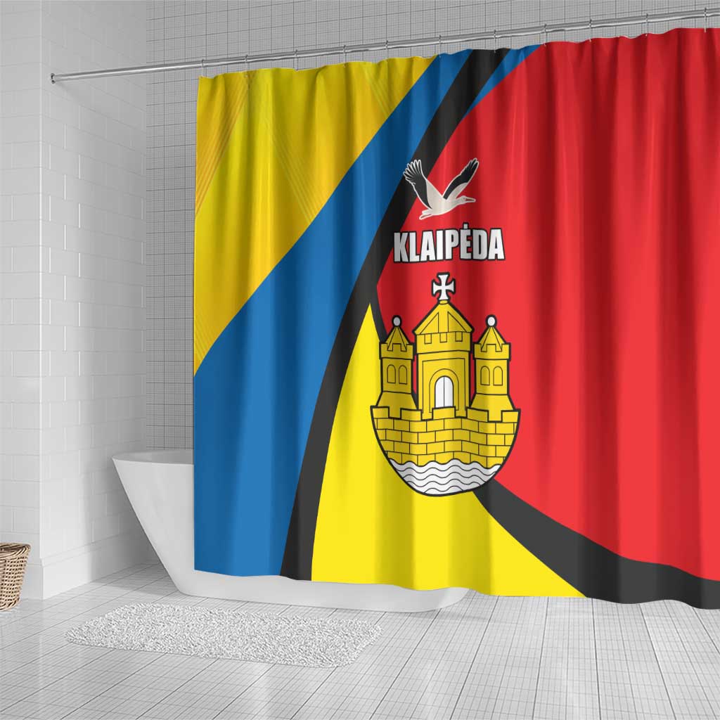 Lithuania Klaipeda Country Shower Curtain Klaipedos Apskritis Coat of Arms LT17