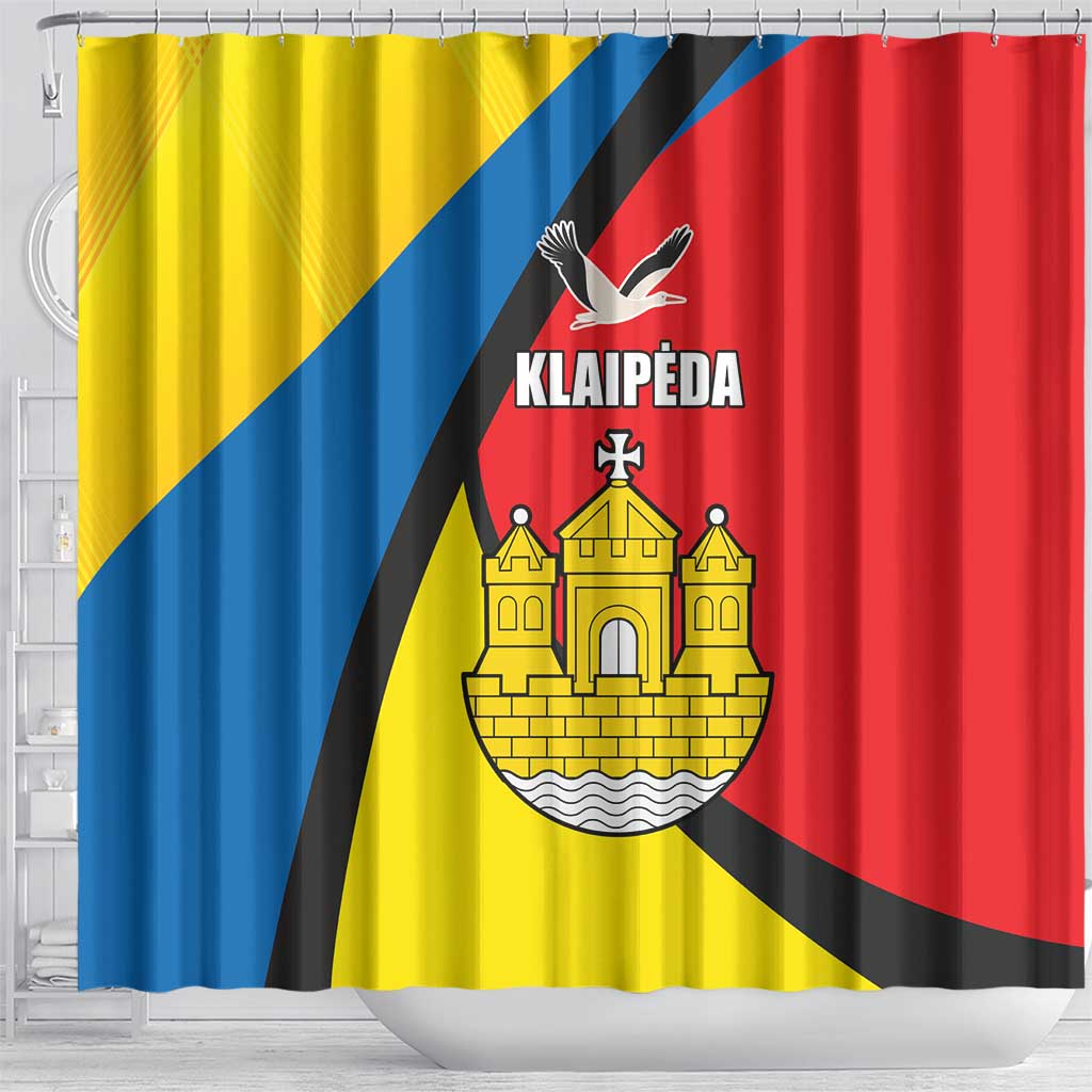Lithuania Klaipeda Country Shower Curtain Klaipedos Apskritis Coat of Arms LT17