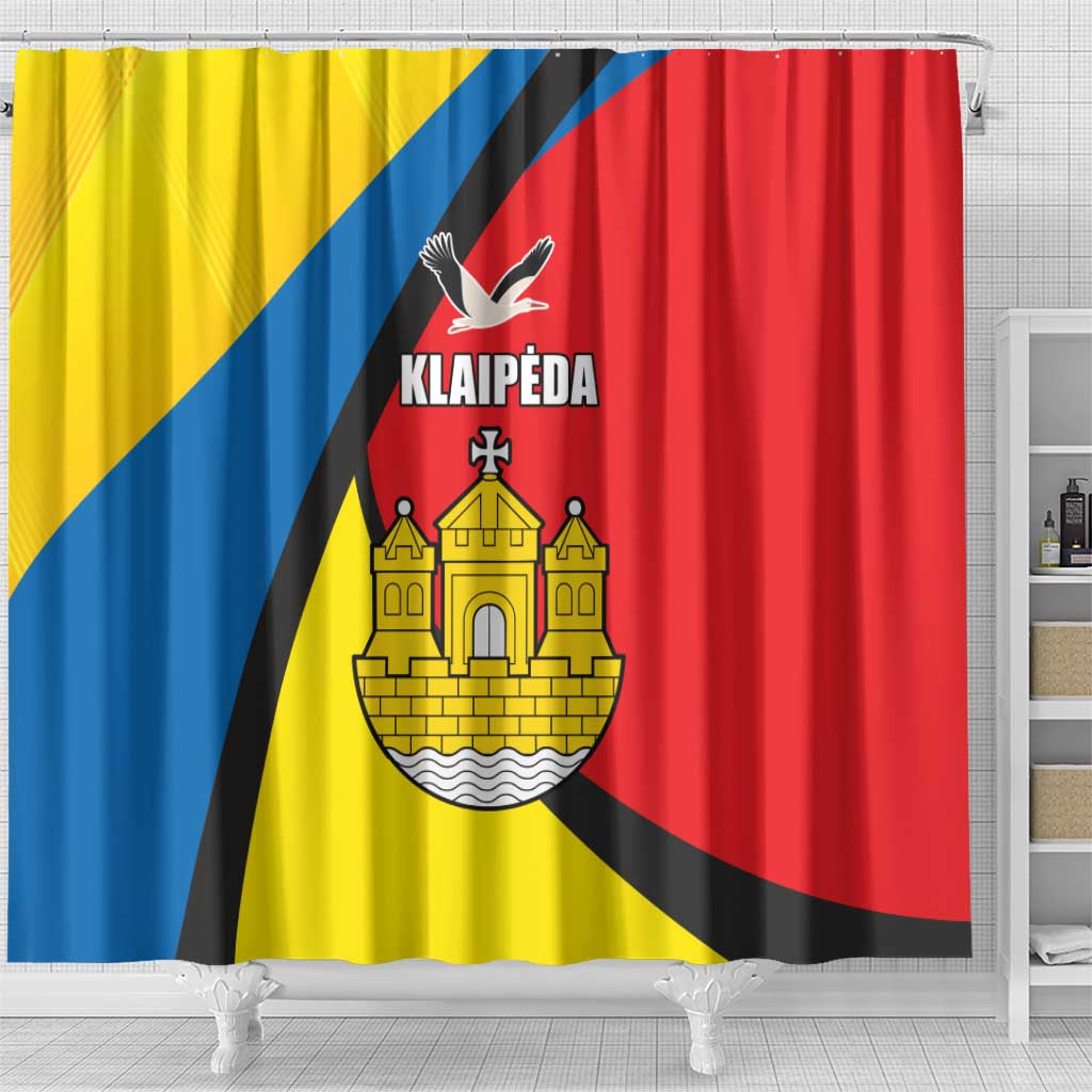 Lithuania Klaipeda Country Shower Curtain Klaipedos Apskritis Coat of Arms LT17