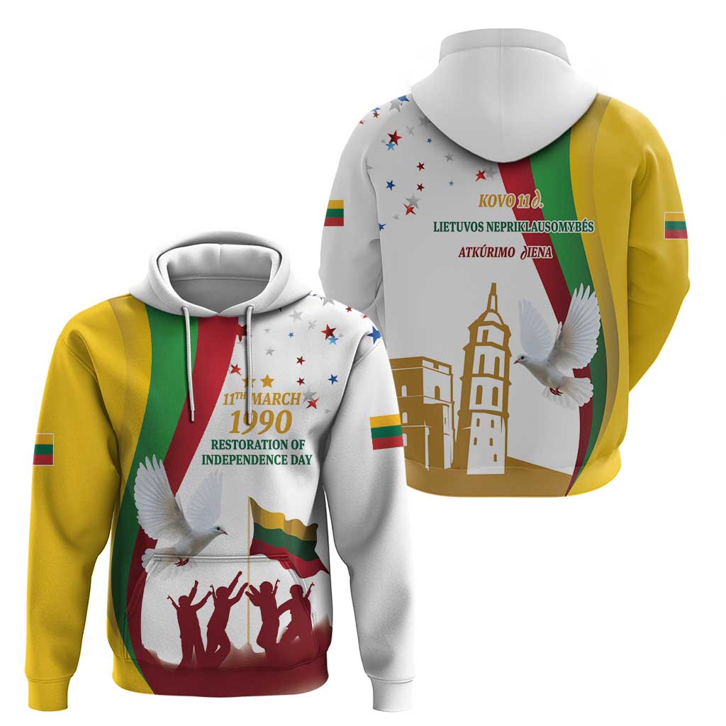 Lithuania Restoration of Independence Day Hoodie 11th March 1990 LT17
